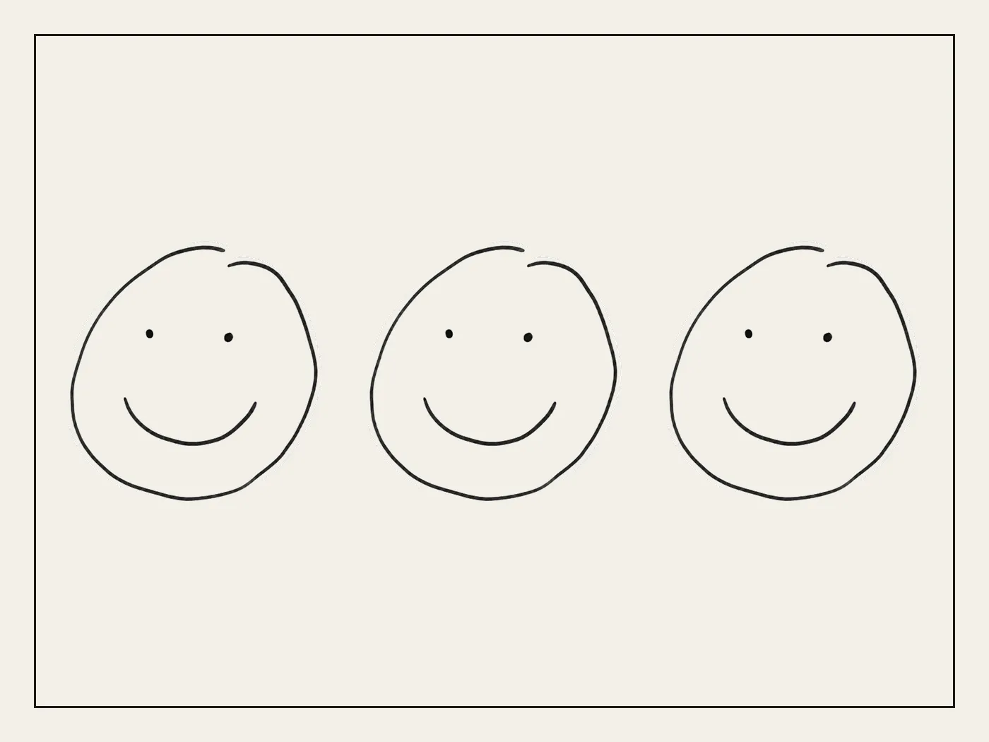 Juniper Draw Ranch — hand-drawn smiley placeholder artwork (Full estate concept)
