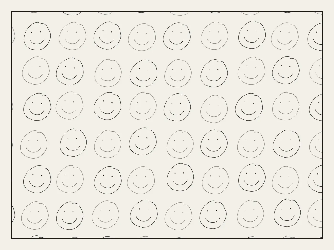 Martis Camp Meadow House — hand-drawn smiley placeholder artwork (Modern home + landscape)