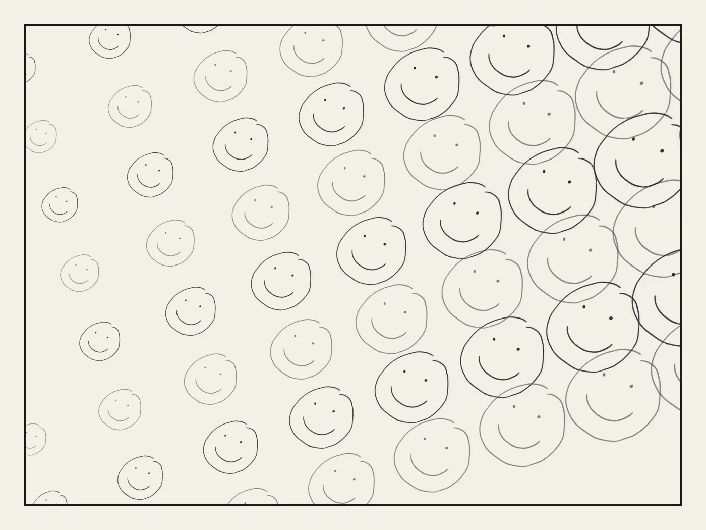Ash Creek Fabrication Yard — hand-drawn smiley placeholder artwork (Custom fabrication)